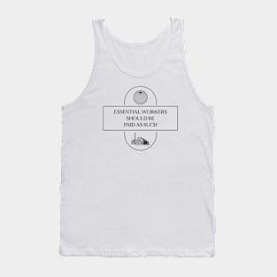 Essential Workers Should Be Paid - Workers Rights Tank Top